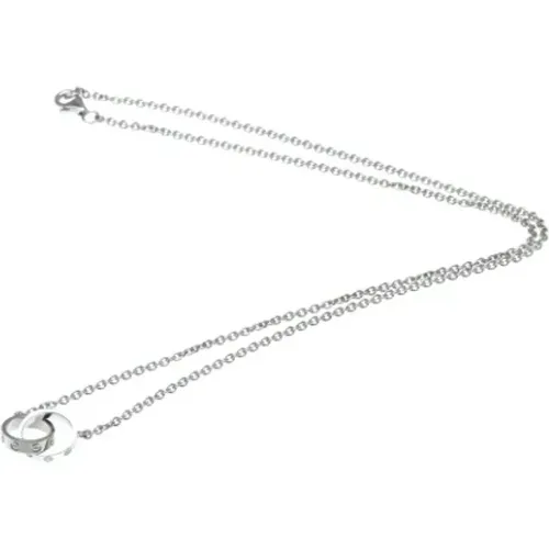 Pre-owned Jewellery, female, , Size: ONE SIZE Pre-owned White Gold necklaces - Cartier Vintage - Modalova