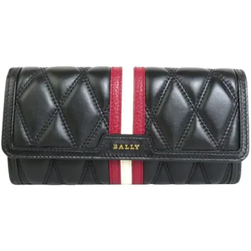 Svart Leather Bally Wallet , female, Sizes: ONE SIZE - Bally Pre-owned - Modalova