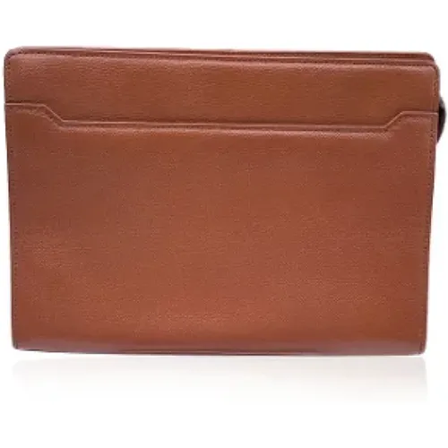 Pre-owned Leather clutches , female, Sizes: ONE SIZE - Yves Saint Laurent Vintage - Modalova