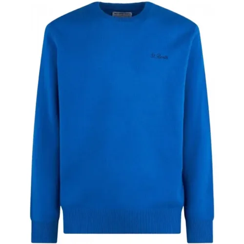 Blaue Heron Wollpullover - MC2 Saint Barth - Modalova