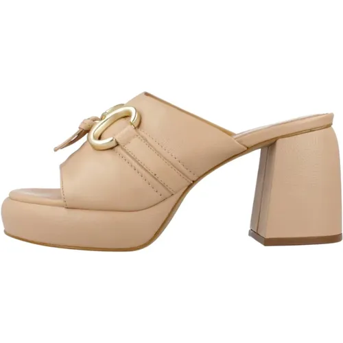 Heeled Mules , Damen, Größe: 38 EU - MJUS - Modalova