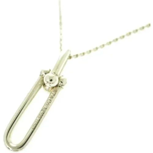 Pre-owned Silver necklaces , female, Sizes: ONE SIZE - Tiffany & Co. Pre-owned - Modalova