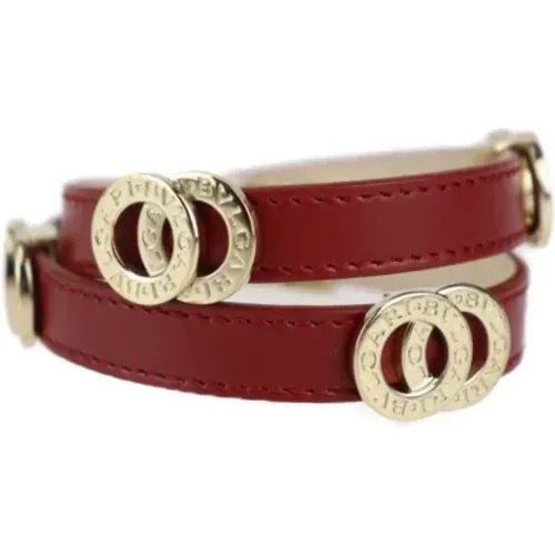 Pre-owned Jewellery, female, , Size: ONE SIZE Pre-owned Leather bracelets - Bvlgari Vintage - Modalova