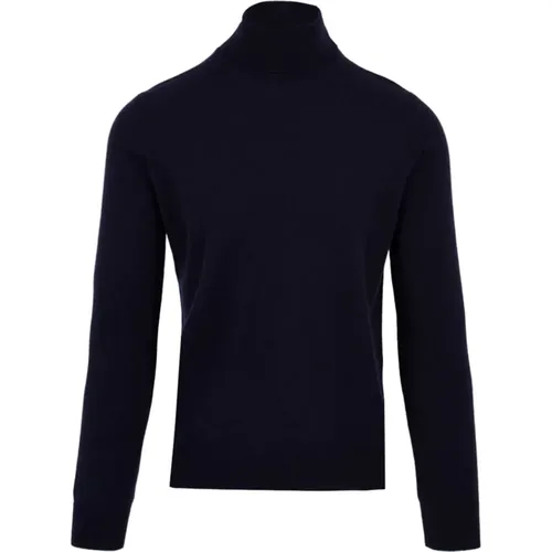 Turtlenecks, male, , Size: S Navy Sweater Dv1Ml Wc12R Style - Filippo De Laurentiis - Modalova