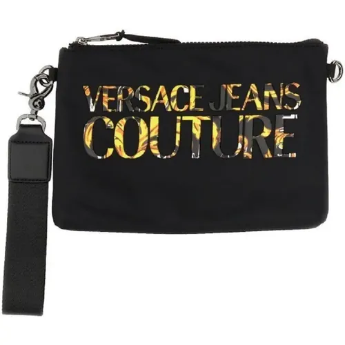 Men`s Logo Pochette by , male, Sizes: ONE SIZE - Versace Jeans Couture - Modalova