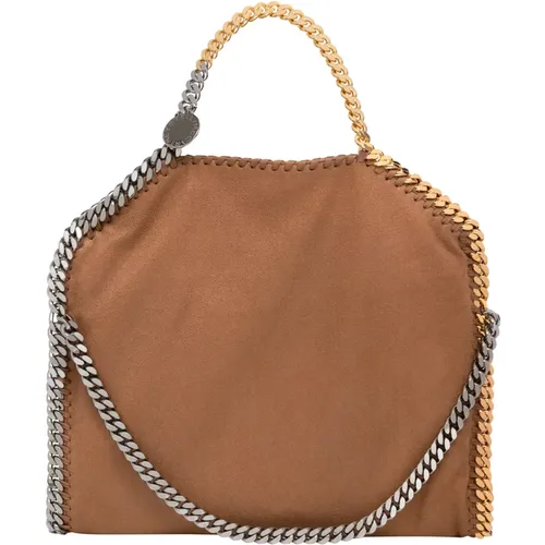 Chic Fold Over Handbag with Magnet Closure , female, Sizes: ONE SIZE - Stella Mccartney - Modalova