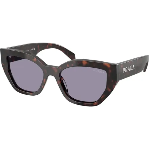 Butterfly Style Sunglasses in Dark Tortoiseshell Acetate , female, Sizes: 53 MM - Prada - Modalova