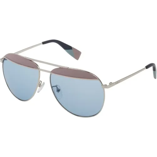 Stylish Sunglasses Blue Gradient , female, Sizes: 59 MM - Furla - Modalova