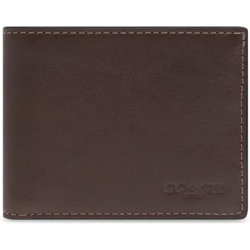 Wallets & Cardholders, male, , Size: ONE SIZE Leather wallet - Coach - Modalova