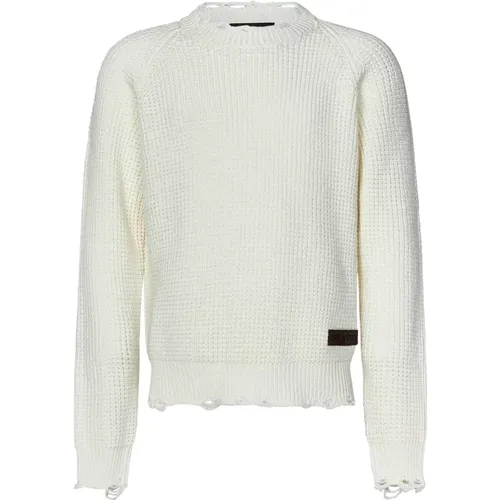 Crew Neck Wool Sweater , male, Sizes: M, L - Dsquared2 - Modalova