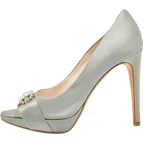 Pre-owned Pumps, female, , Size: 7 US Pre-owned Satin heels - Dior Vintage - Modalova