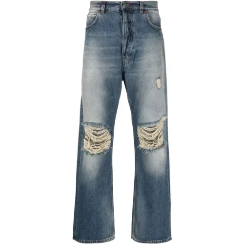 Straight Jeans, male, , Size: W34 Hem03229 Df114 Jeans - Haikure - Modalova