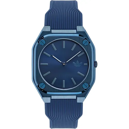 Watches, unisex, , Size: ONE SIZE City Tech Thin Silicone Watch - Adidas - Modalova