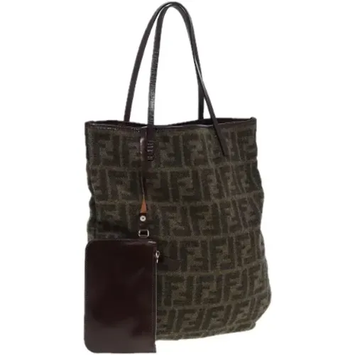 Pre-owned Tote Bags, female, , Size: ONE SIZE Pre-owned Wool totes - Fendi Vintage - Modalova