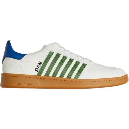 Low Top Sneaker with Contrast Band , male, Sizes: 6 UK, 10 UK, 8 UK, 9 UK, 7 UK - Dsquared2 - Modalova