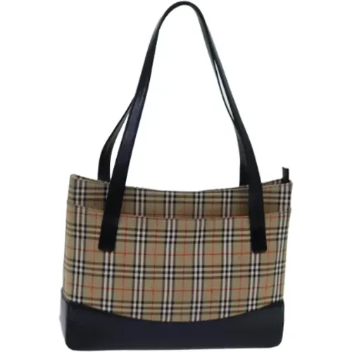 Pre-owned Tote Bags, female, , Size: ONE SIZE Pre-owned Canvas handbags - Burberry Vintage - Modalova