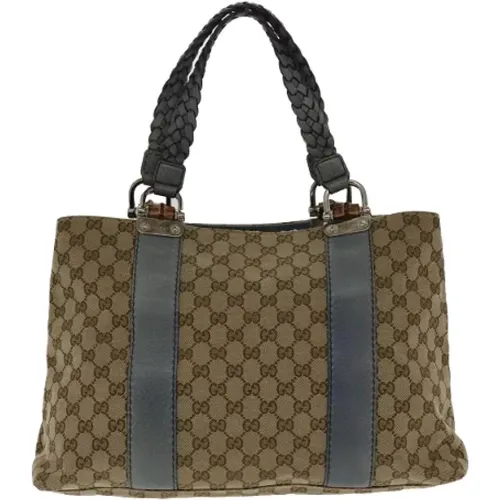 Pre-owned Tote Bags, female, , Size: ONE SIZE Pre-owned Canvas gucci-bags - Gucci Vintage - Modalova