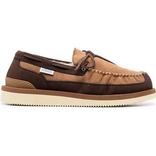 Shearling Moccasin Shoes , male, Sizes: 8 UK - Suicoke - Modalova