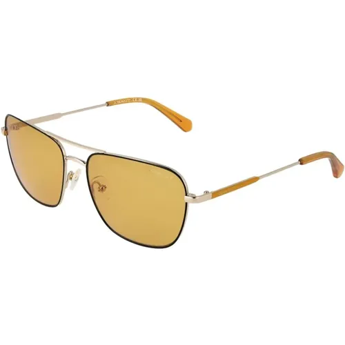 Sunglasses, male, , Size: ONE SIZE Aviator Sunglasses with UVA & UVB Protection - Gant - Modalova