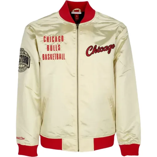 Bomber Jackets, male, , Size: XL Chicago Bulls NBA Team Bomber Jacket - Mitchell & Ness - Modalova