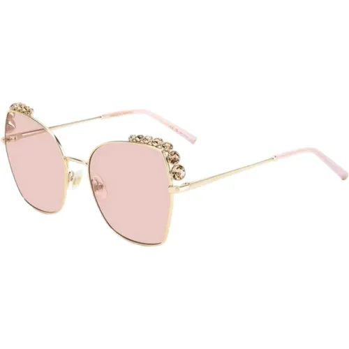 Rosa Metall Sonnenbrille für Frauen , Damen, Größe: ONE Size - Carolina Herrera - Modalova