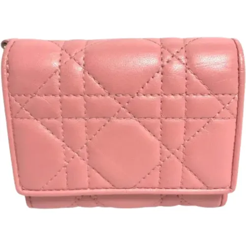 Pre-owned Wallets, female, , Size: ONE SIZE Pre-owned Leather wallets - Dior Vintage - Modalova