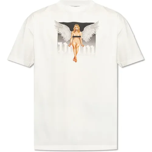 T-Shirts, male, , Size: S T-shirt with print - Palm Angels - Modalova