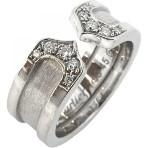 Pre-owned Jewellery, female, , Size: ONE SIZE Pre-owned White Gold rings - Cartier Vintage - Modalova