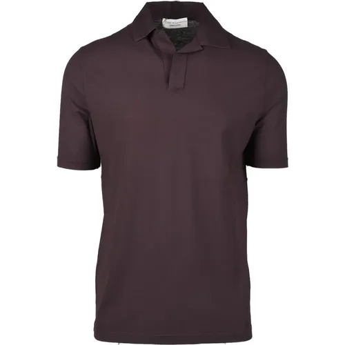 Polo Shirts, male, , Size: XL Men's Bordeaux Shirt - Filippo De Laurentiis - Modalova