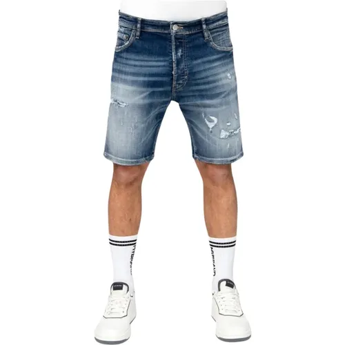 Dunkelblaue Ripped Rebel Jeans , Herren, Größe: W30 - My Brand - Modalova