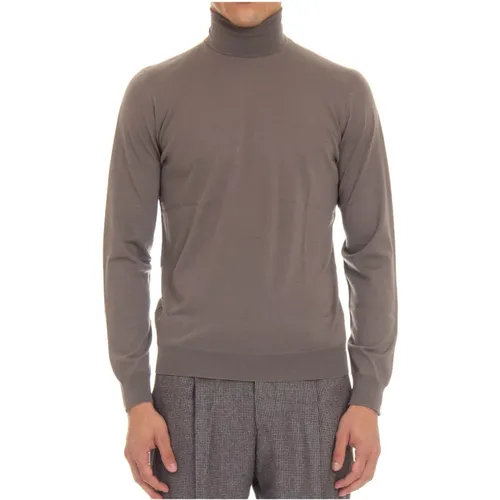 Feinstrick Rollkragenpullover aus extrafeiner Wolle , Herren, Größe: 2XL - Drumohr - Modalova