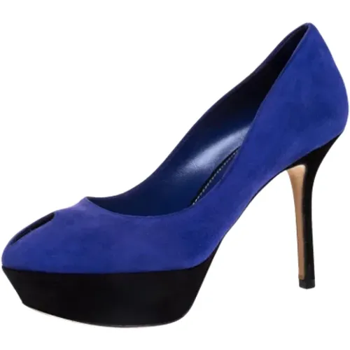 Pre-owned Pumps, female, , Size: 6 US Pre-owned Suede heels - Sergio Rossi Pre-owned - Modalova