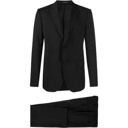 Classic Wool Suit , male, Sizes: M, L - Emporio Armani - Modalova