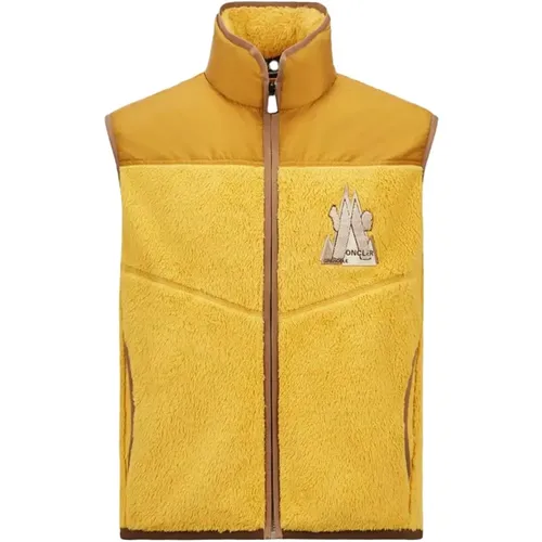 Mixed Material Vest , male, Sizes: M - Moncler - Modalova