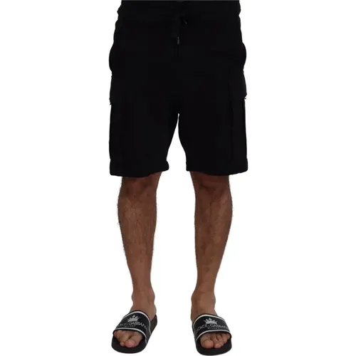 Casual Shorts, male, , Size: XS Cotton Bermuda Cargo Shorts - Dolce & Gabbana - Modalova