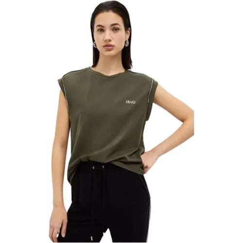 T-Shirt - Klassisches Modell , Damen, Größe: 2XS - Liu Jo - Modalova