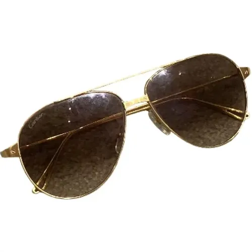 Pre-owned Accessories, female, , Size: ONE SIZE Pre-owned Acetate sunglasses - Cartier Vintage - Modalova