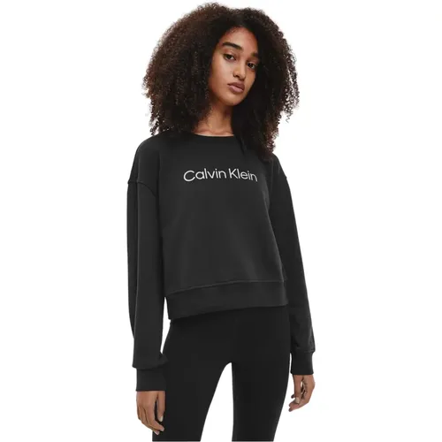 Pw-Pullover Sweatshirt , Damen, Größe: L - Calvin Klein - Modalova