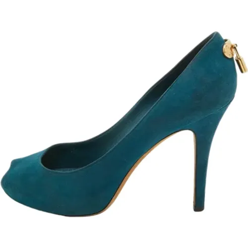 Pre-owned Pumps, female, , Size: 8 1/2 US Pre-owned Suede heels - Louis Vuitton Vintage - Modalova