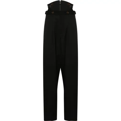 Straight Leg Trousers with Corset Detail , female, Sizes: L - Vivienne Westwood - Modalova