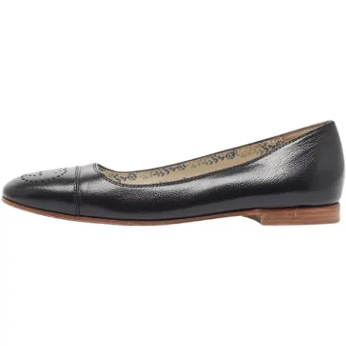 Pre-owned Flats, female, , Size: 8 US Pre-owned Leather flats - Gucci Vintage - Modalova