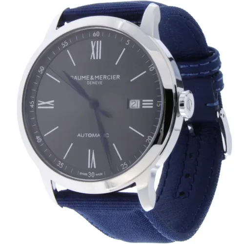 Classima Automatic Blue Textile Strap , female, Sizes: ONE SIZE - Baume et Mercier - Modalova