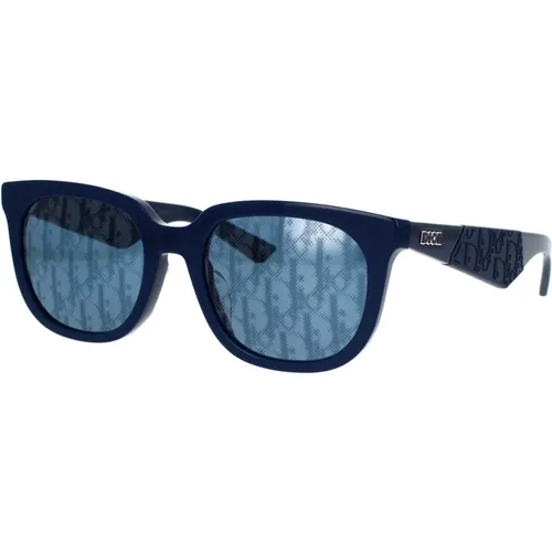 Casual Geometric Sunglasses with Oblique Details , unisex, Sizes: 55 MM - Dior - Modalova
