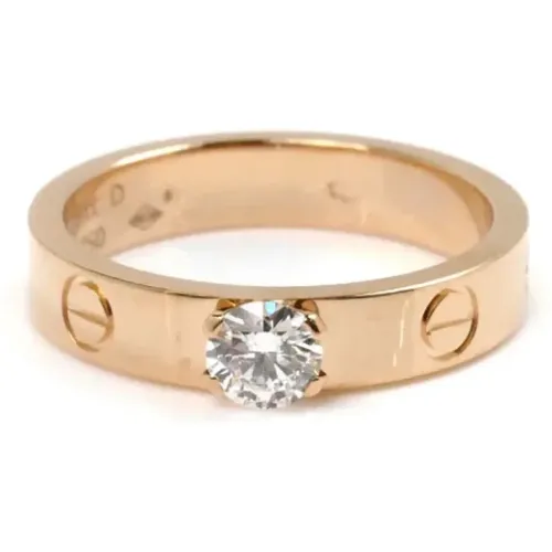 Pre-owned Jewellery, female, , Size: ONE SIZE Pre-owned Rose Gold rings - Cartier Vintage - Modalova