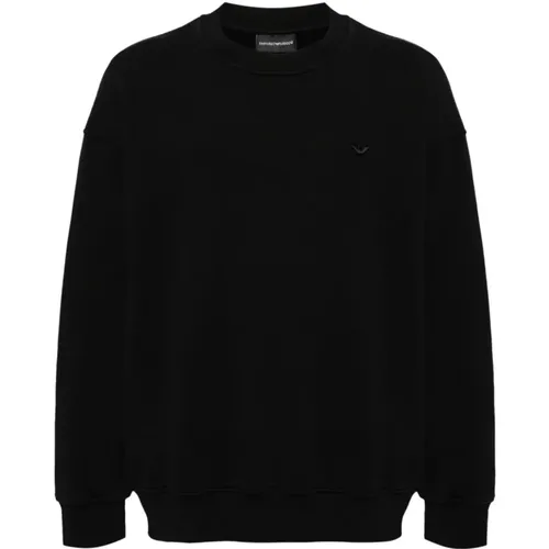 Stylischer Sweatshirt in Schwarz Aw24 , Herren, Größe: XL - Emporio Armani - Modalova