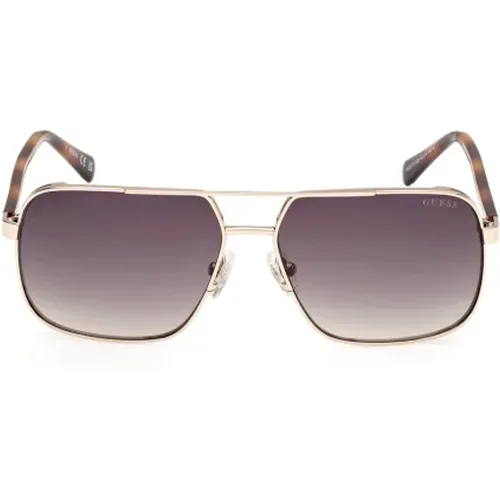 Metal Navigator Sunglasses , male, Sizes: 58 MM - Guess - Modalova
