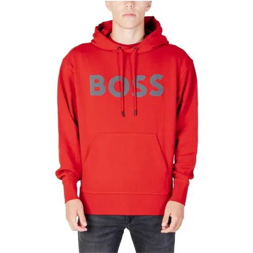 Hoodies, male, , Size: L Hooded Mens Sweatshirt - Hugo Boss - Modalova