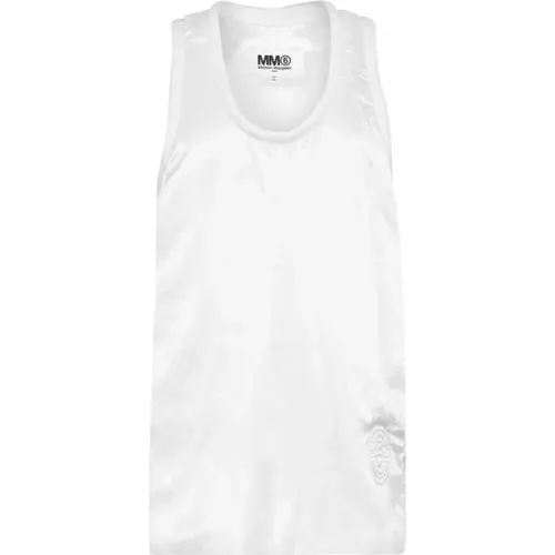 Logo Padded Sleeveless Top , female, Sizes: S - Maison Margiela - Modalova