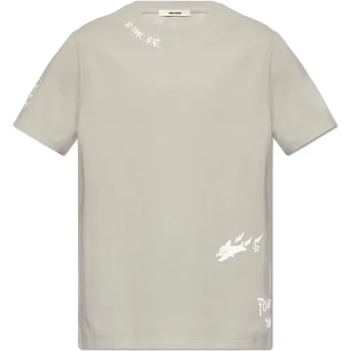 ‘Ted’ T-Shirt mit Drucken , Herren, Größe: XL - Zadig & Voltaire - Modalova