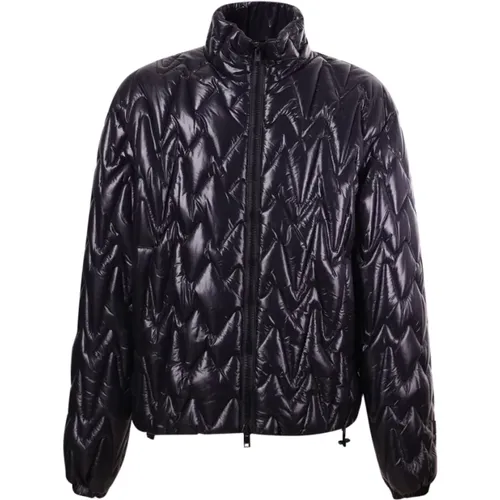 High Collar Zip Coat , male, Sizes: M, L - Msgm - Modalova